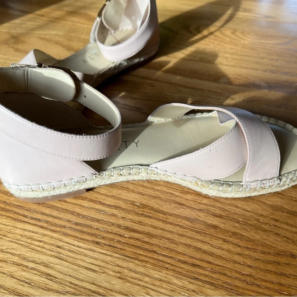 Sole Society Sandals Womens Saundra Leather Pink Shoes Size 9.5 - Picture 3 of 7